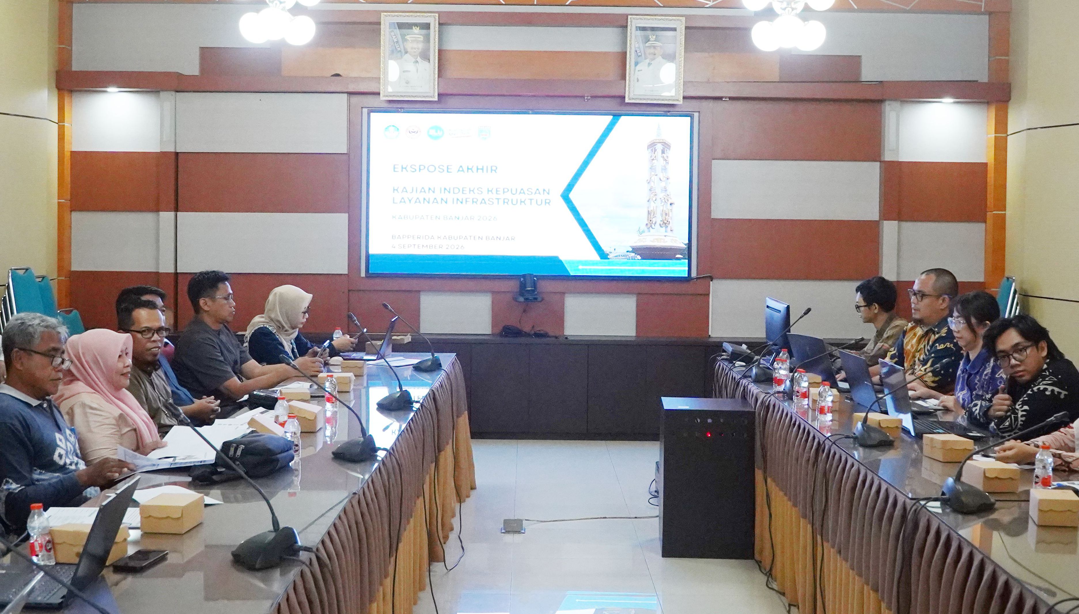 Bapperida Banjar  Gelar Ekspose Akhir Kajian Indeks Kepuasan Layanan Infrastruktur 2026